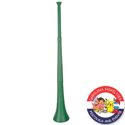 29" GREEN COLLAPSIBLE STADIUM HORN 