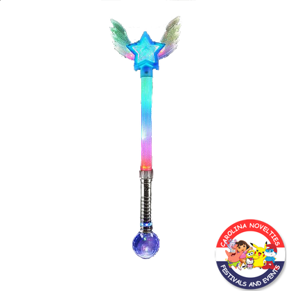 18" LIGHT-UP ANGEL STAR WAND