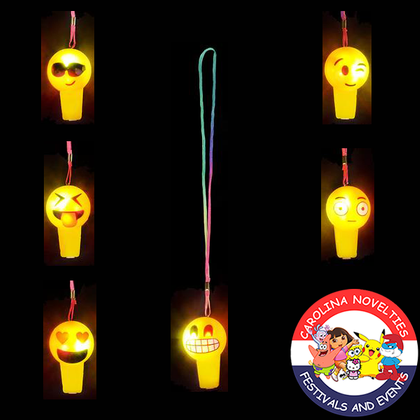 LIGHT-UP EMOJI WHISTLE NECKLACE 