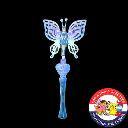 17" LIGHT-UP MUSICAL FAIRY BUTTERFLY WAND 