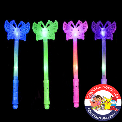 13.75" LIGHT-UP BUTTERFLY WAND 