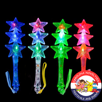 13.75" LIGHT-UP STAR WAND 
