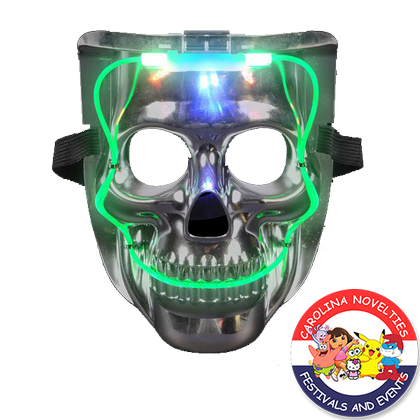 8" LIGHT-UP SKULL MASK 