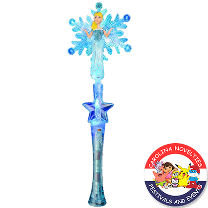 17.5" LIGHT-UP SNOWFLAKE PRINCESS WAND 
