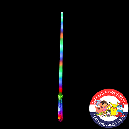 28" LIGHT-UP SWORD WITH TRANSPARENT HANDLE 