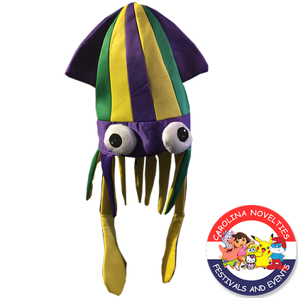 MARDI GRAS SQUID HAT