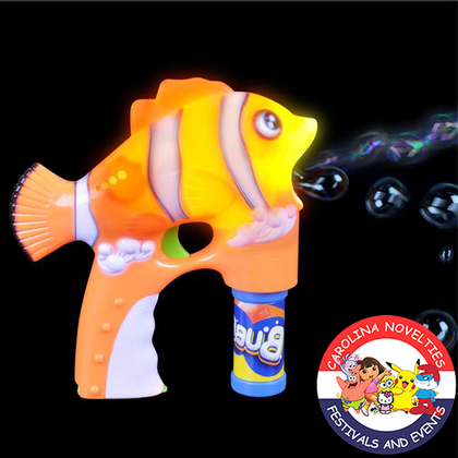 7.5" LIGHT-UP CLOWNFISH BUBBLE BLAST 