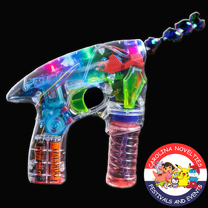 7" TRANSPARENT LIGHT-UP BUBBLE BLASTER 