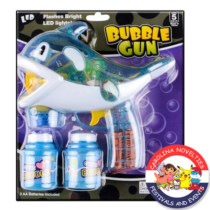 8" LIGHT UP WHALE BUBBLE BLASTER 