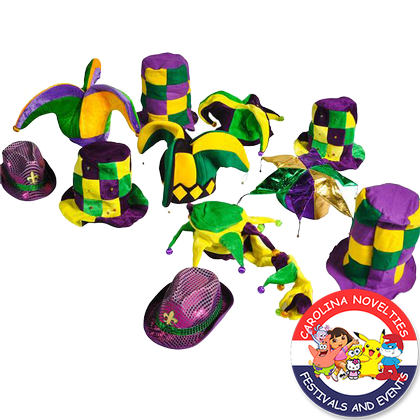MARDI GRAS HAT ASSORTMENT 