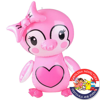 24" PINK PENGUINS INFLATE 
