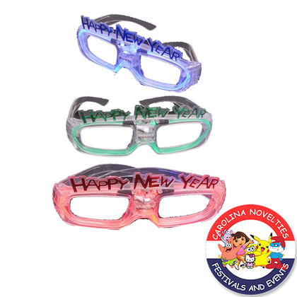 SOUND ACTIVATED LIGHT-UP "HAPPY NEW YEAR" GLASSES 