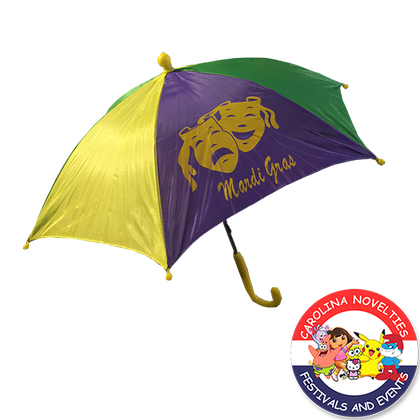 14" MARDI GRAS UMBRELLA